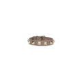 Valentino Garavani Gray Calf Leather Bos Taurus Bracelet