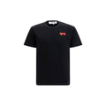 Comme Des Garçons Play Black Cotton T-Shirt