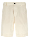 Incotex White Cotton Bermuda Shorts