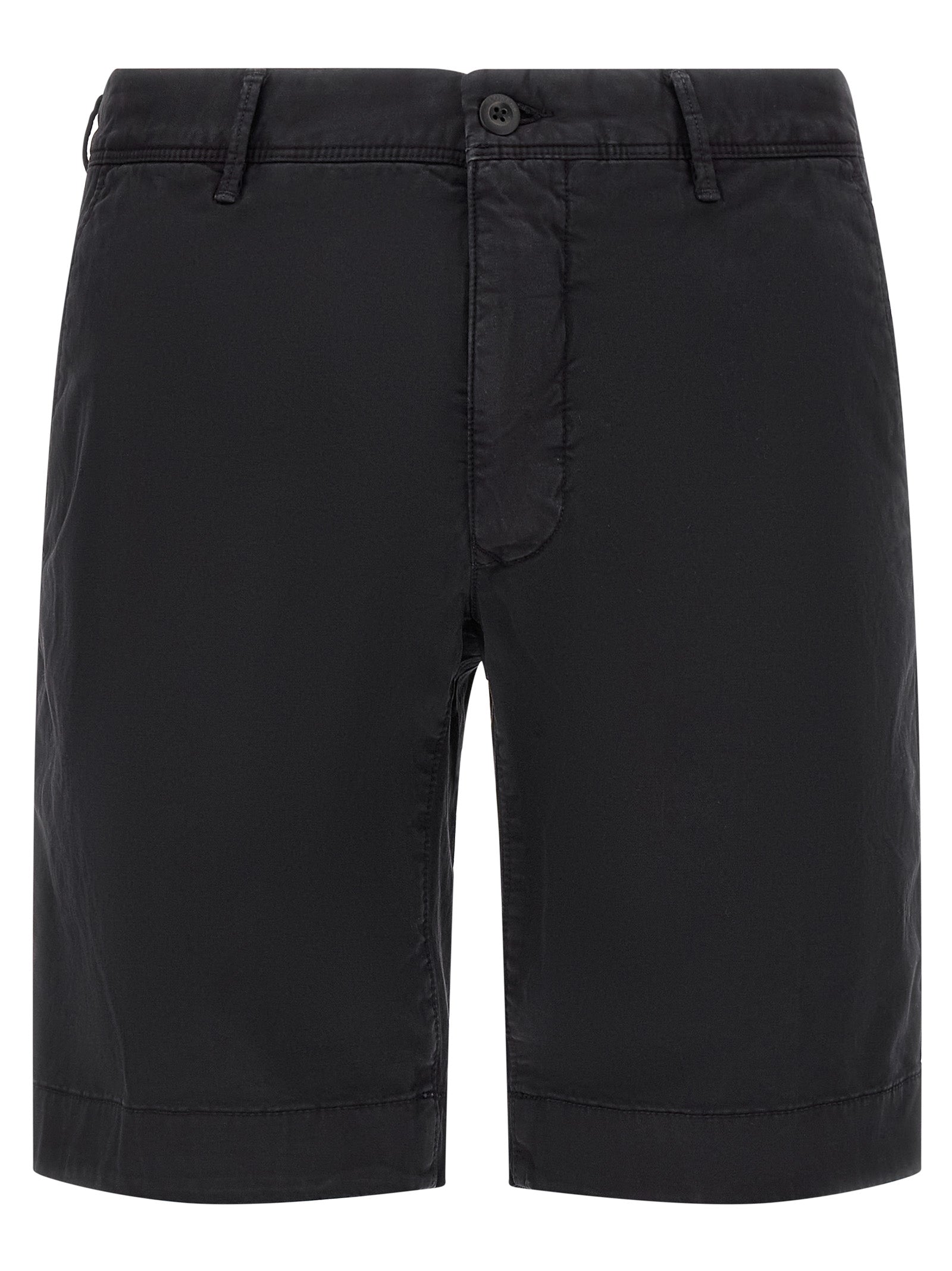 Incotex Blue Cotton Bermuda Shorts