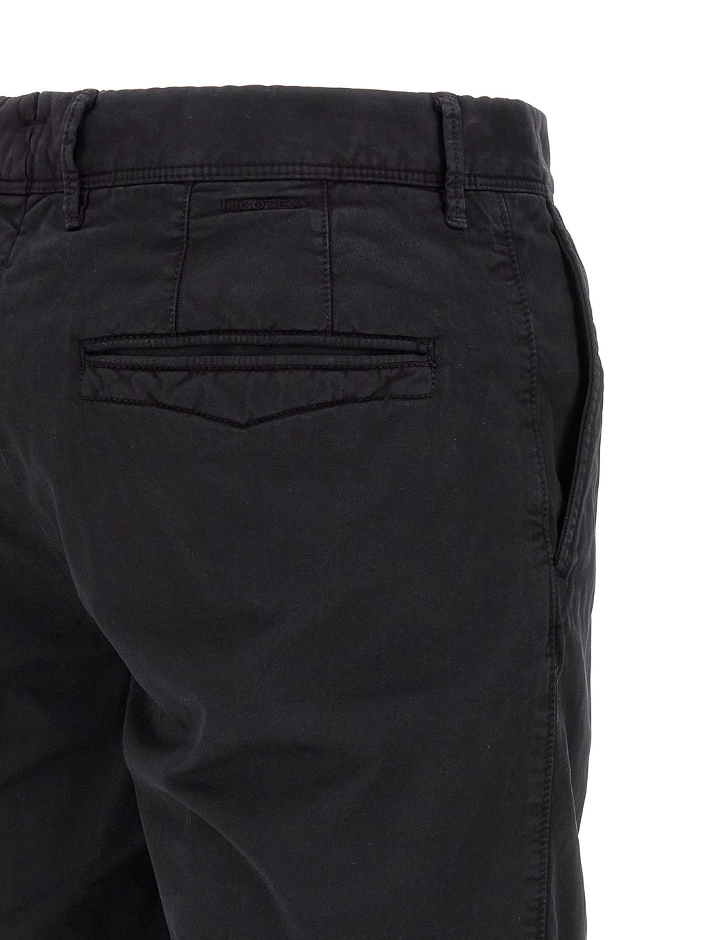 Incotex Blue Cotton Bermuda Shorts