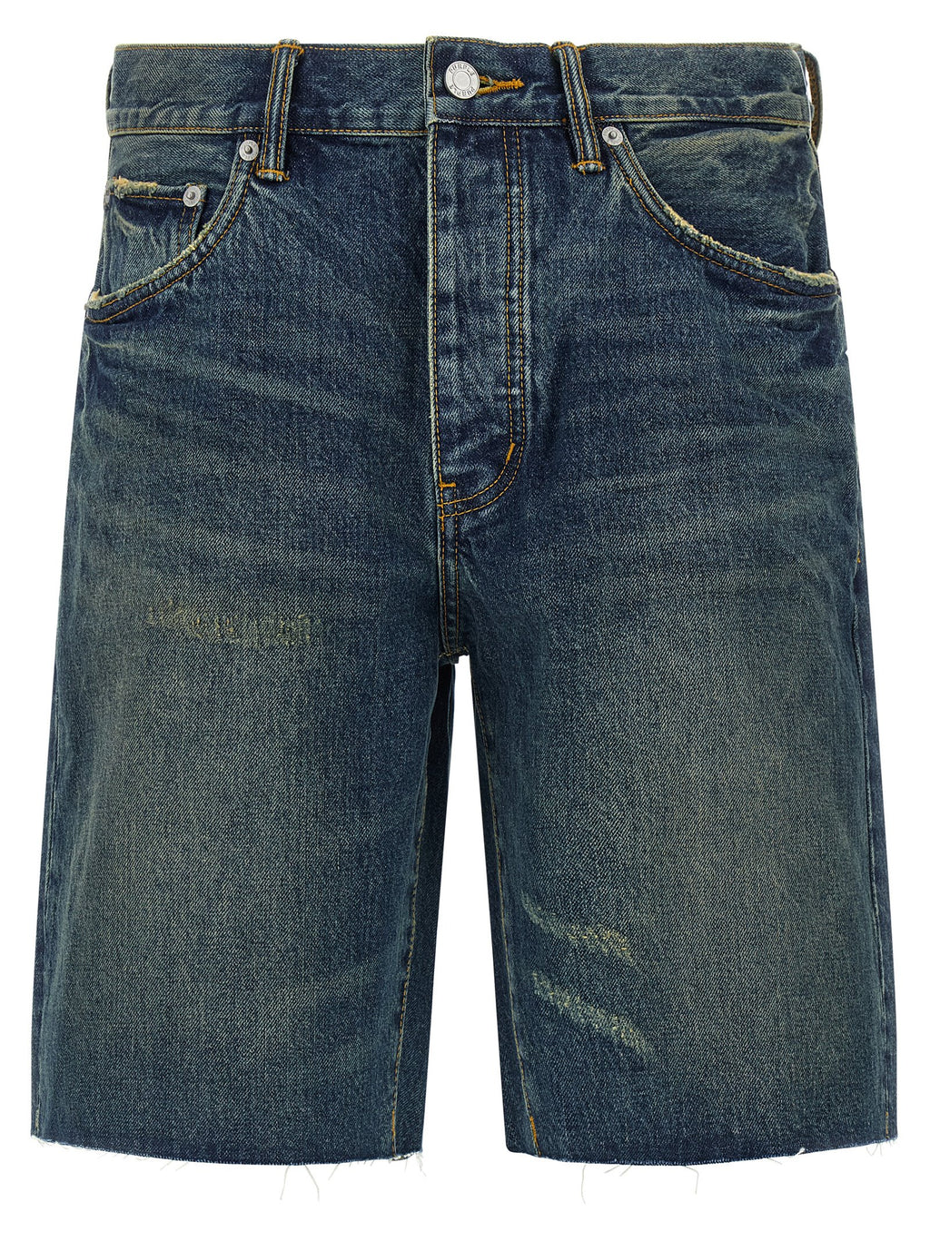 PURPLE Blue Cotton Bermuda Shorts