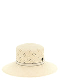 Maison Michel Beige Fabric Sunhat