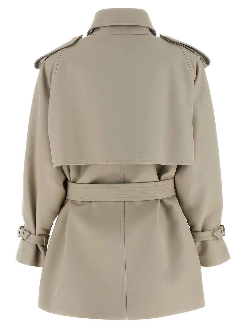 Abrigo de algodón beige Max Mara