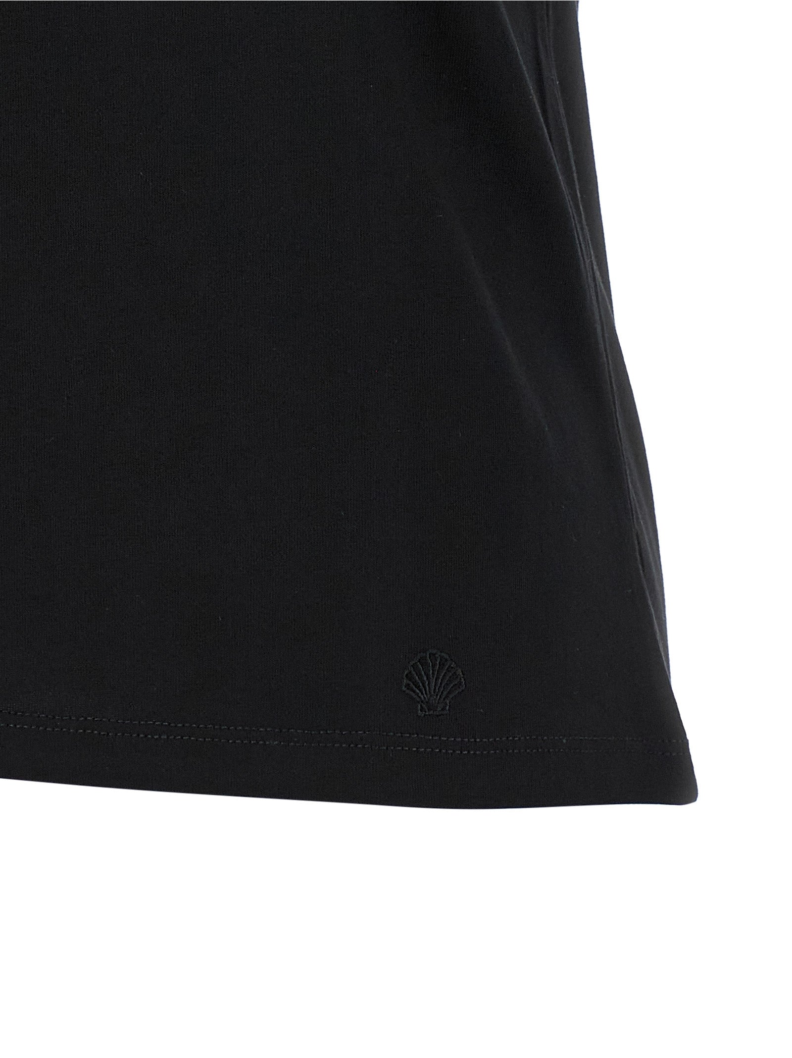 Camiseta sin mangas de algodón negro Loulou De Saison