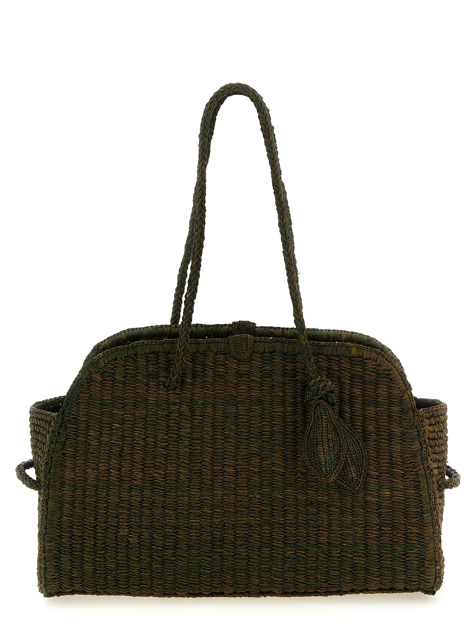 Bolso tote bicolor de rafia Jacquemus