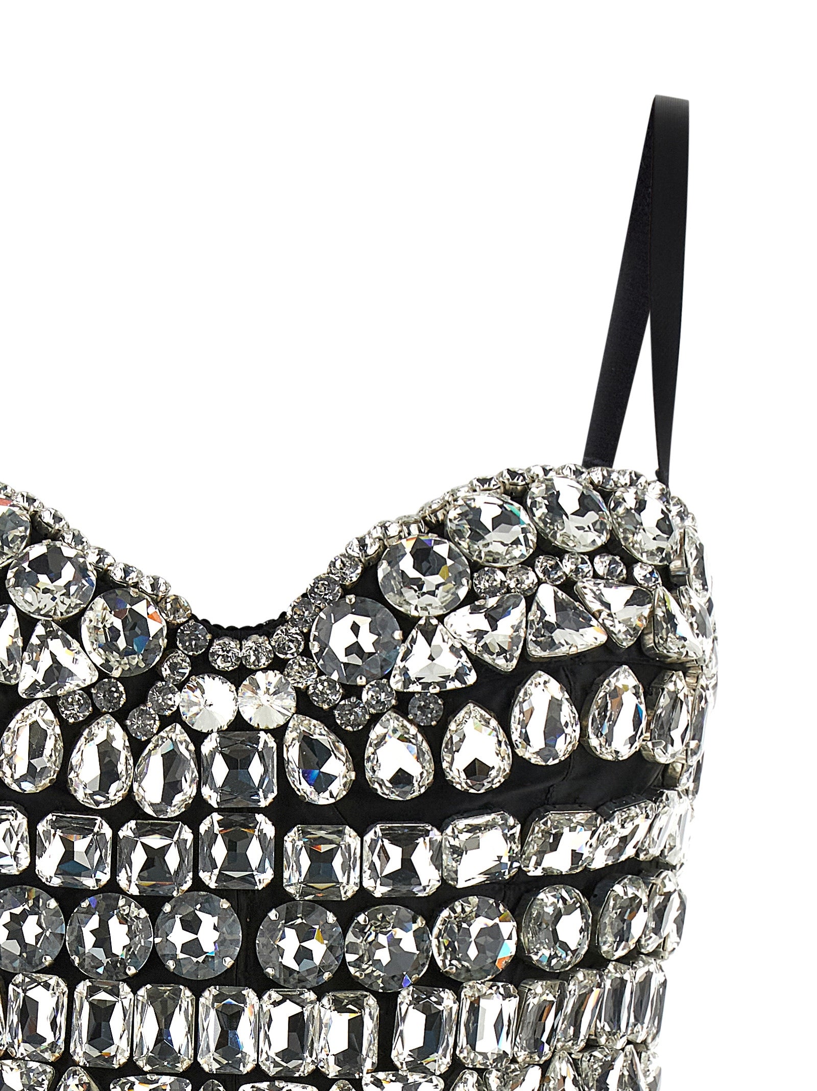 Body de poliamida plateada de Dolce & Gabbana