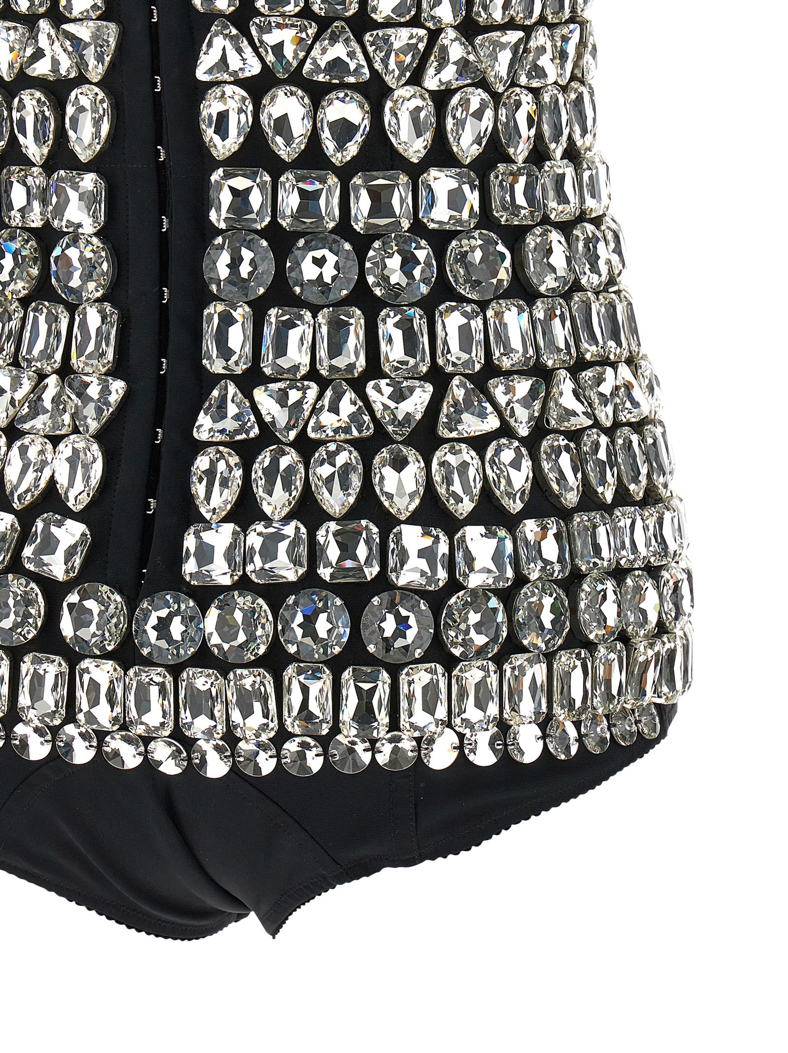 Body de poliamida plateada de Dolce & Gabbana