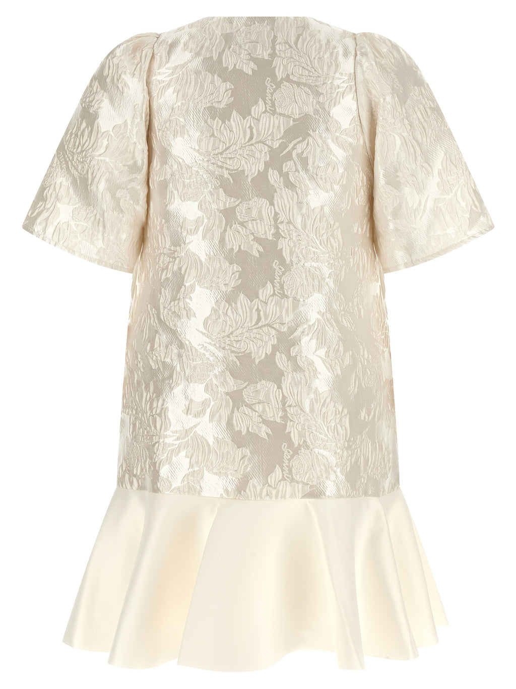 Ganni White Polyester Short Dress