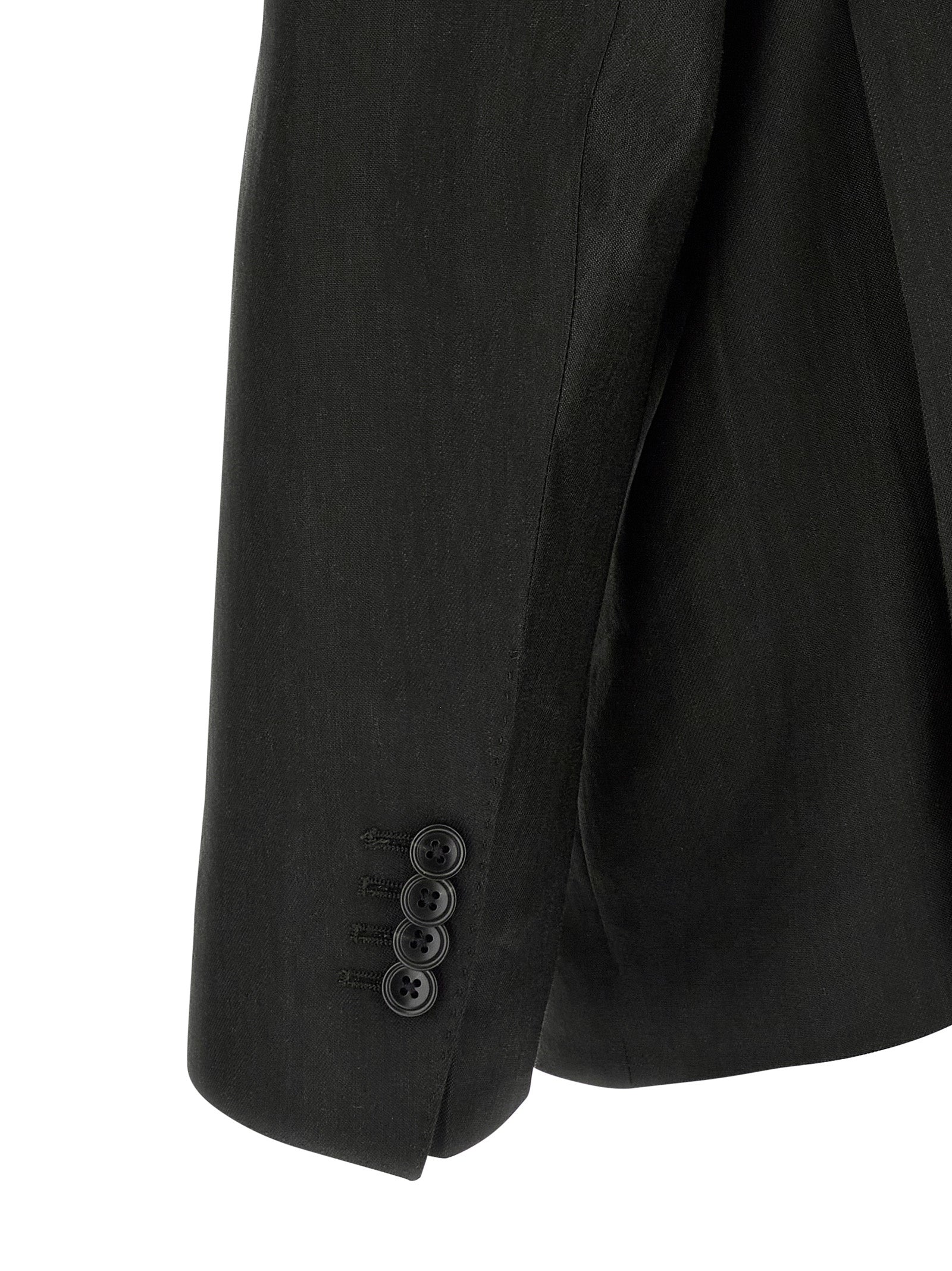 Traje de dos piezas Tagliatore de lino negro