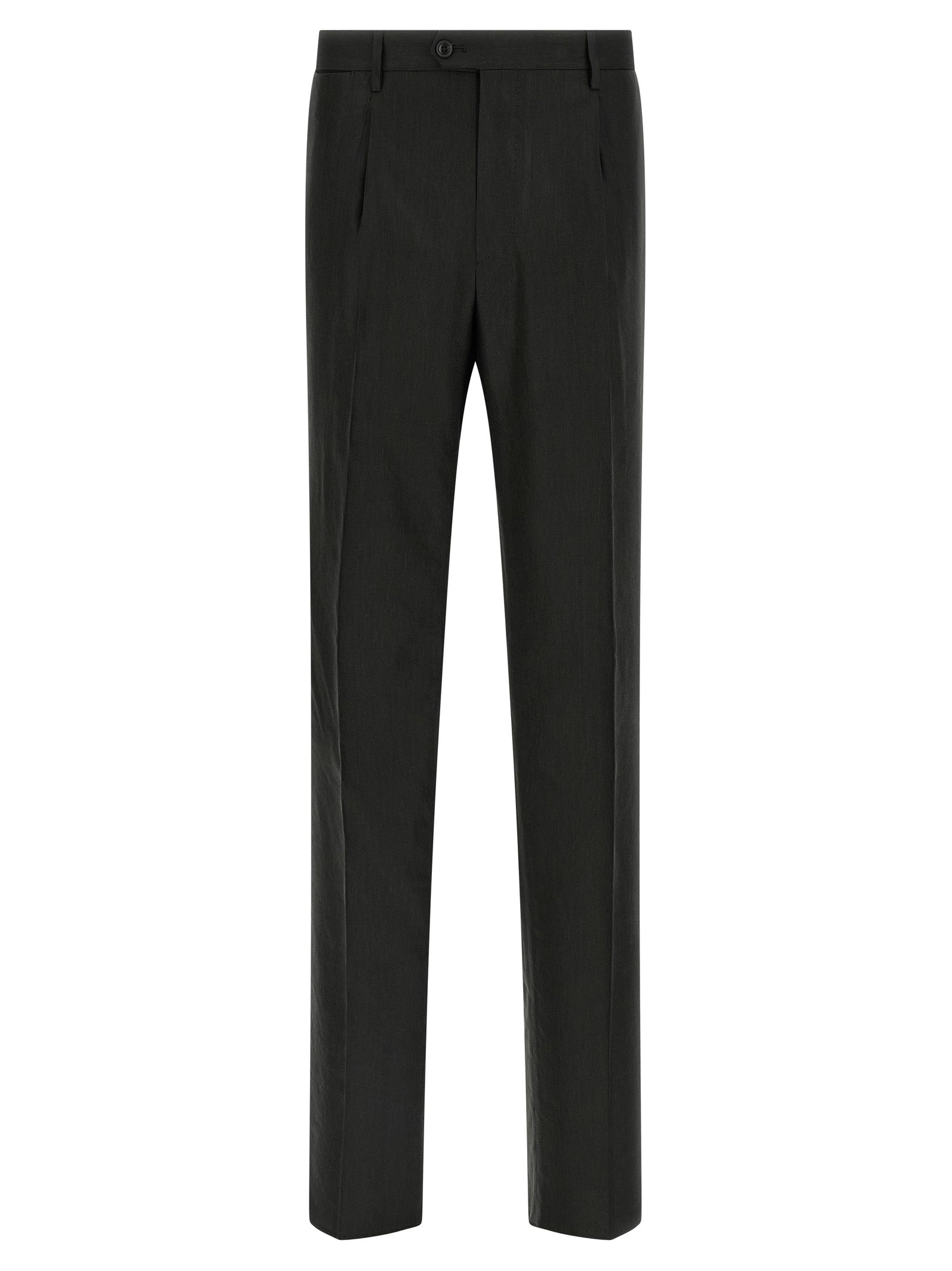 Traje de dos piezas Tagliatore de lino negro