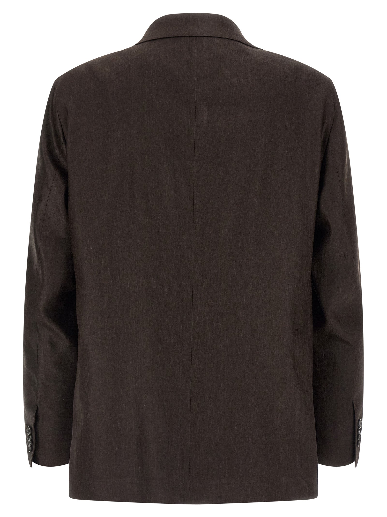 Traje de dos piezas Tagliatore de lino marrón