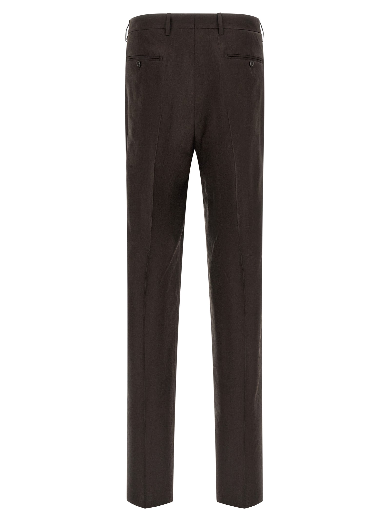 Traje de dos piezas Tagliatore de lino marrón