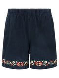FOUND Blue Cotton Bermuda Shorts