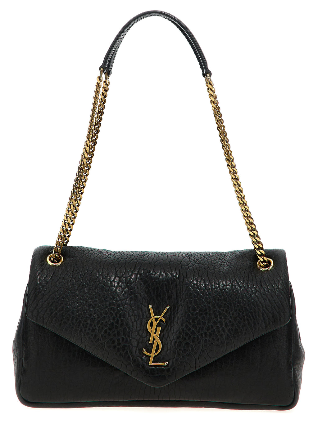 Saint Laurent Black Leather Shoulder Bag