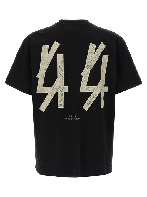 Camiseta de algodón negra 44 Label Group