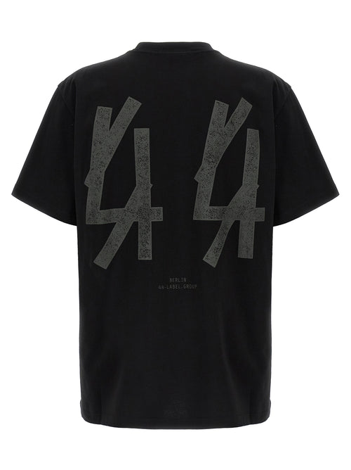 Camiseta de algodón negra 44 Label Group