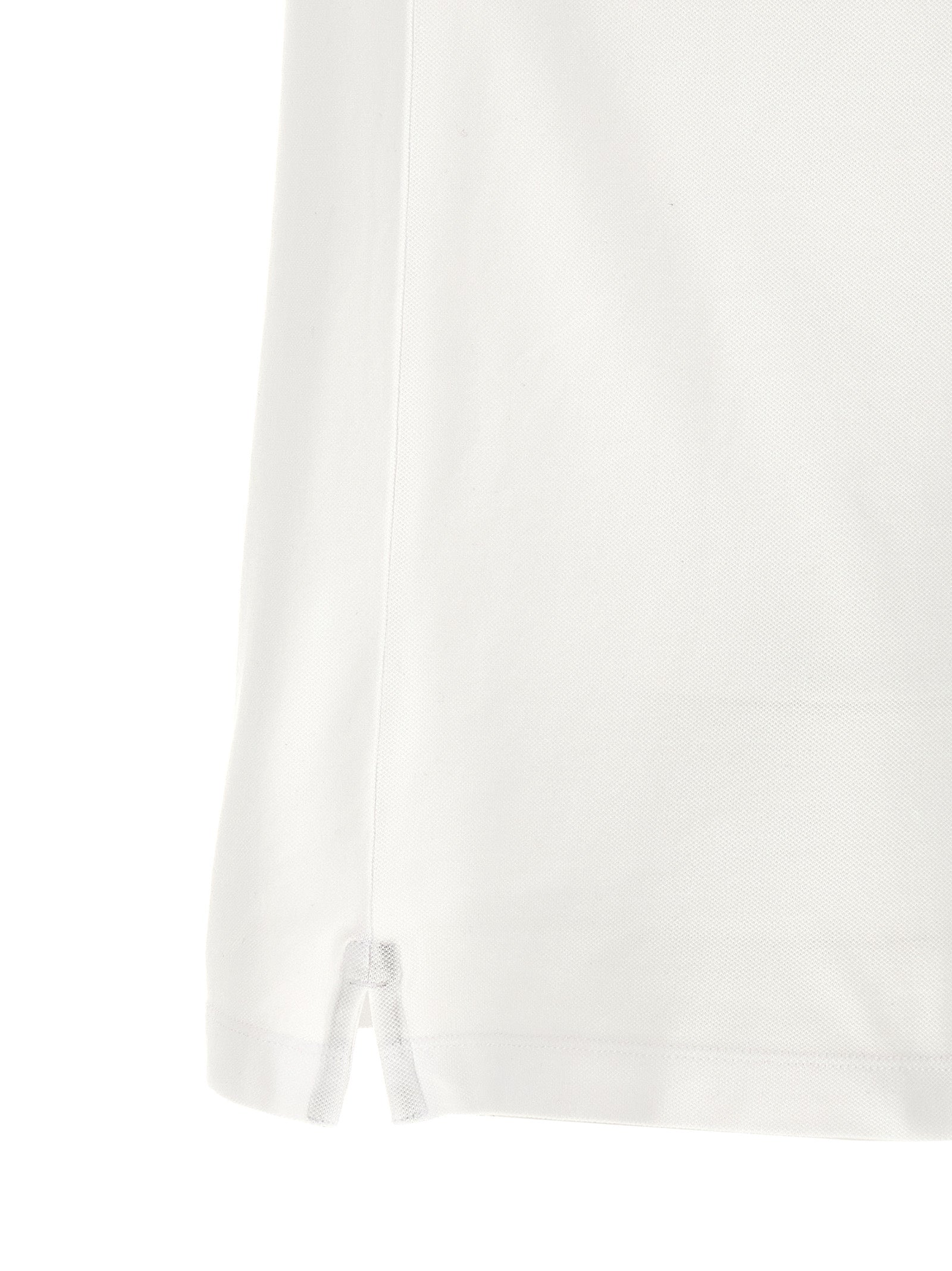 Polo de algodón blanco Stone Island