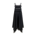 Ganni Black Silk Cocktail Dress