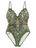 Zimmermann Bicolor Polyamide One-Piece Swimsuit