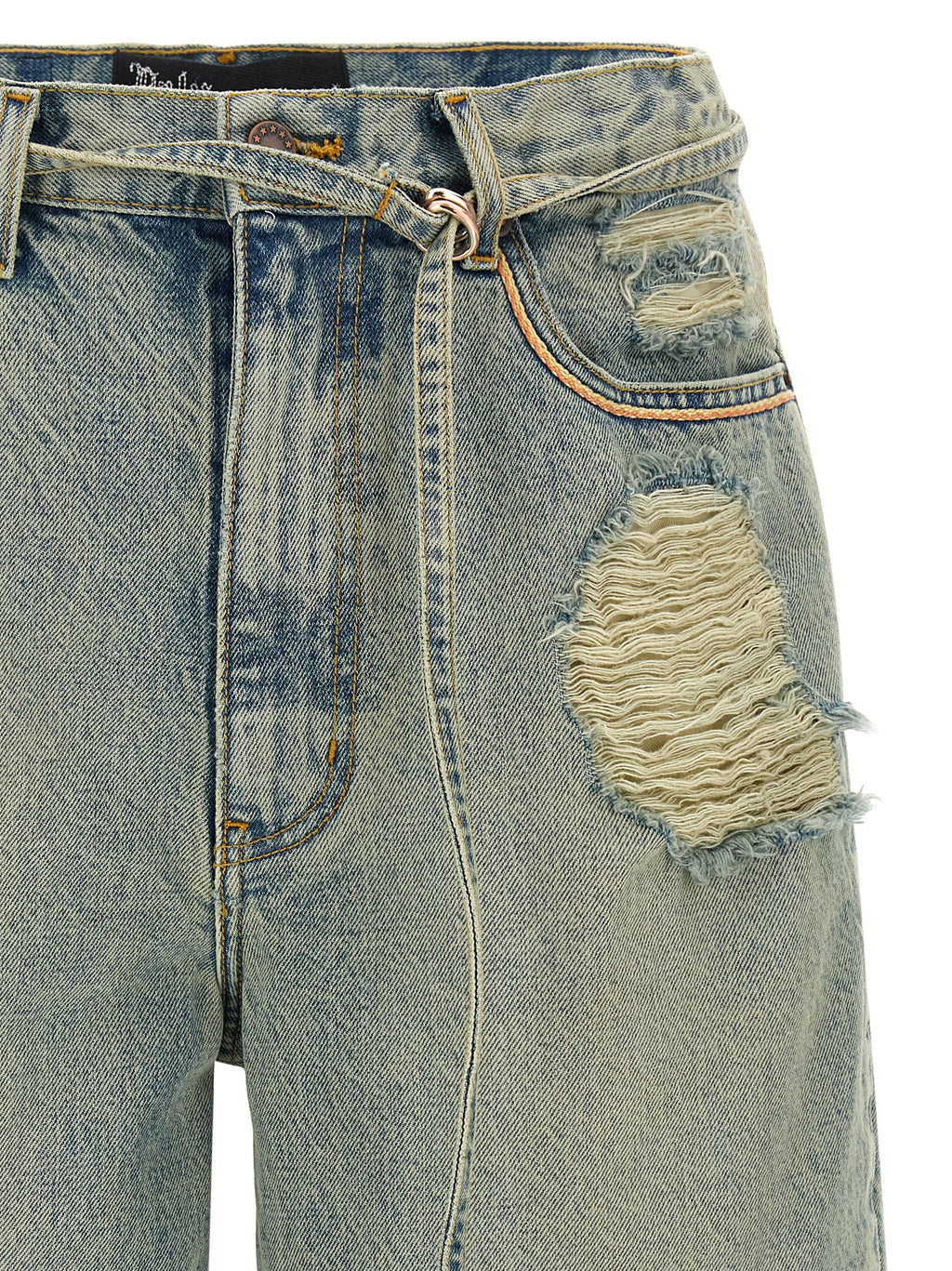 PALY Blue Cotton Bermuda Shorts