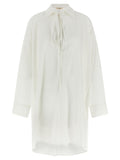 DI.LA3 PARI' White Silk Blouse