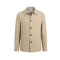 Chaqueta de lino beige Malo para hombre