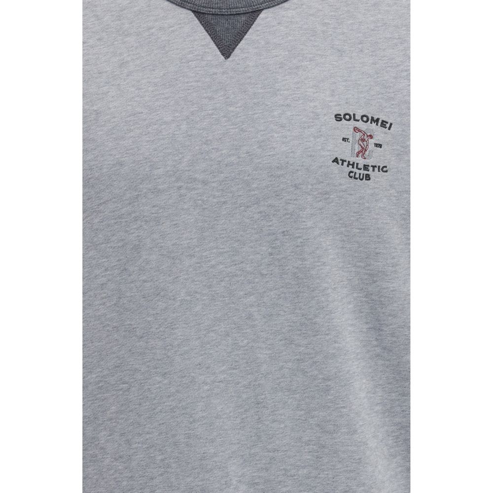Sudadera de algodón gris Brunello Cucinelli