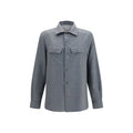Camisa Brunello Cucinelli de Lana Gris de Oveja Aries