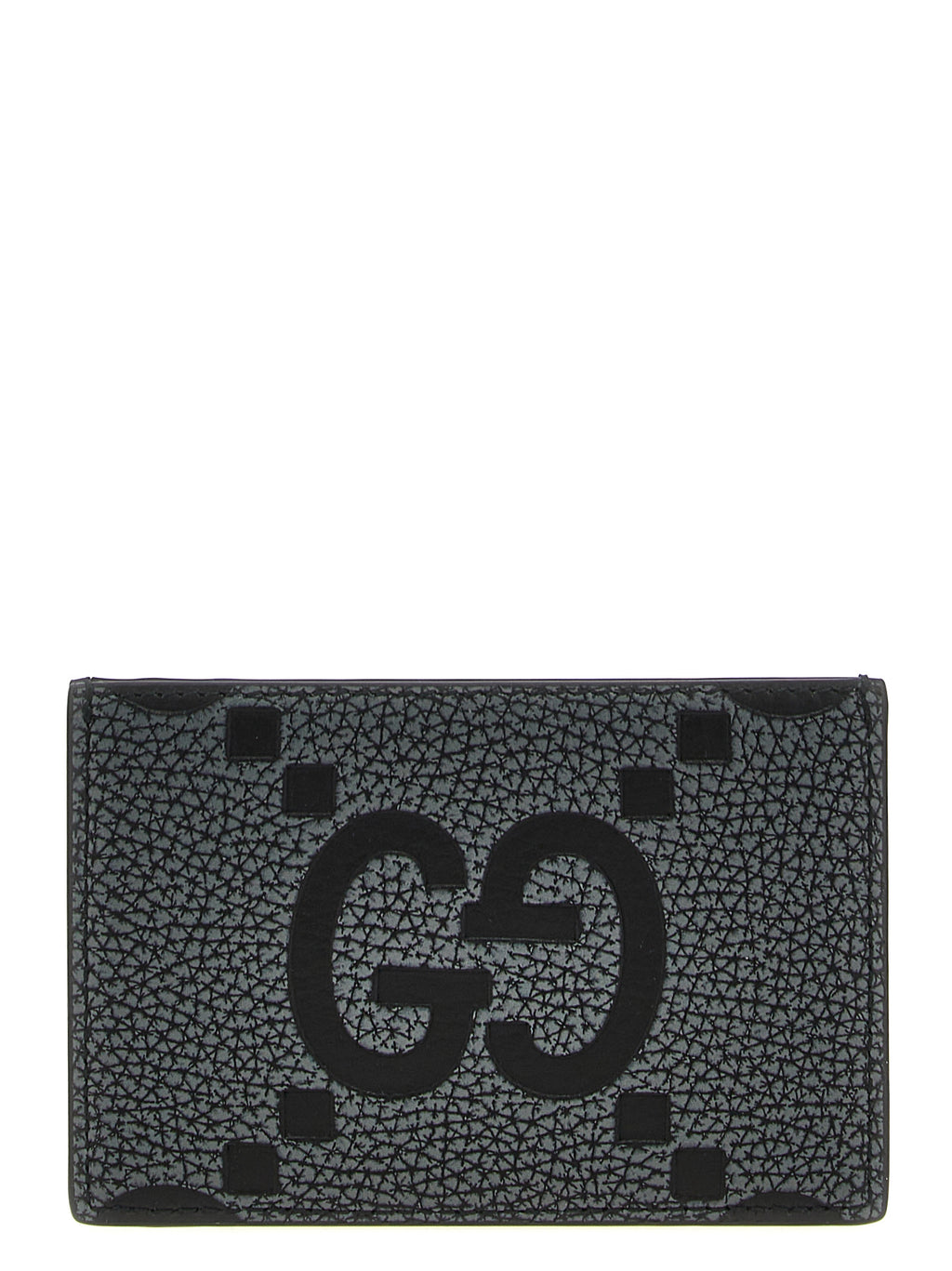 Porte-cartes Gucci en cuir de veau noir
