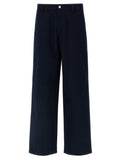 Gucci Blue Cotton Casual Pants