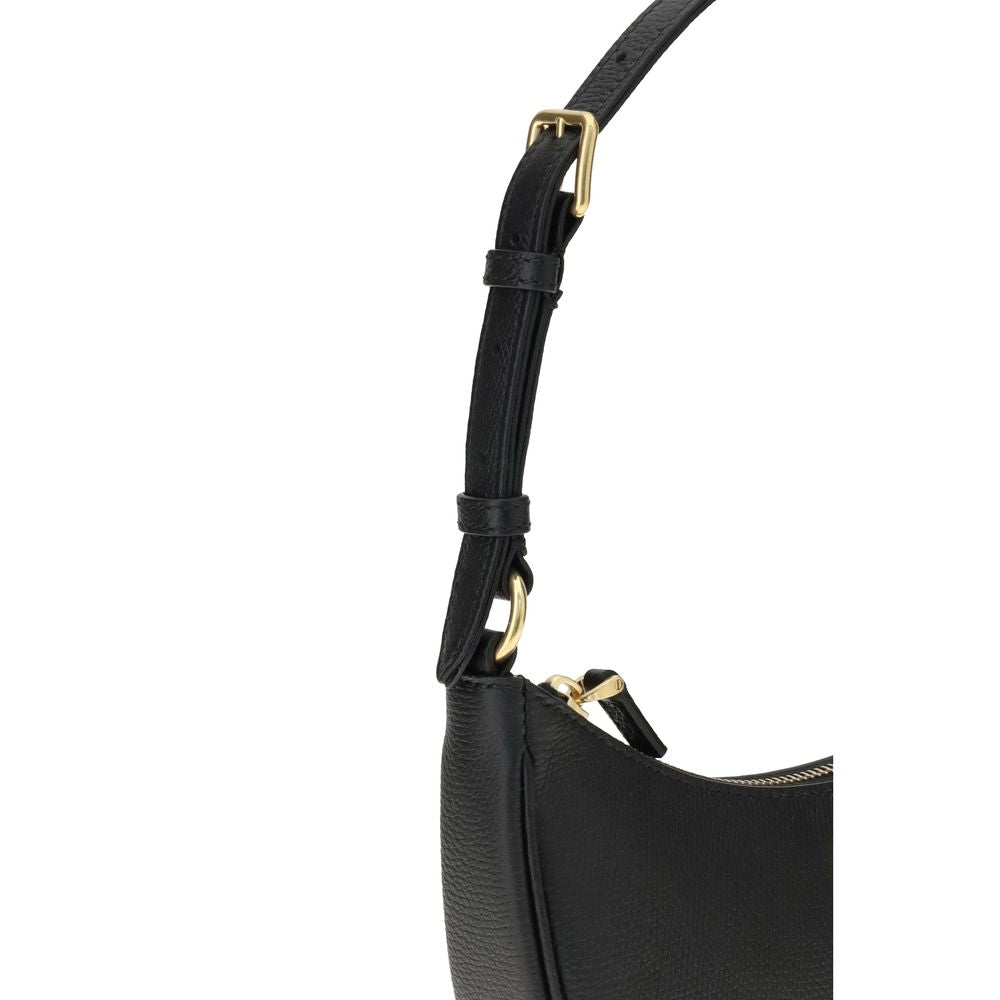 Bolso de hombro Valentino Garavani negro de piel de becerro Bos Taurus