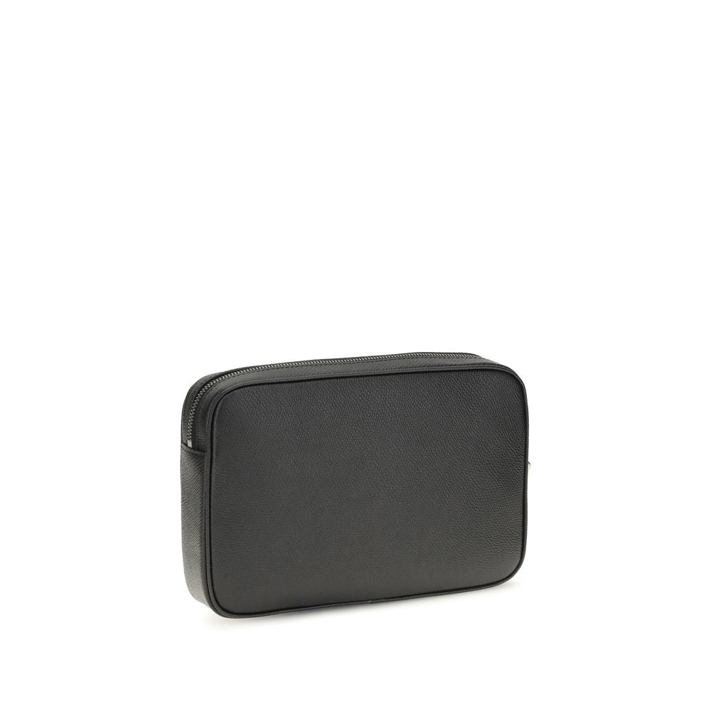 Cartera Valentino Garavani de piel de becerro negra Bos Taurus