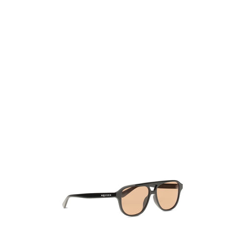 Gafas de sol Alexander McQueen de acetato marrón