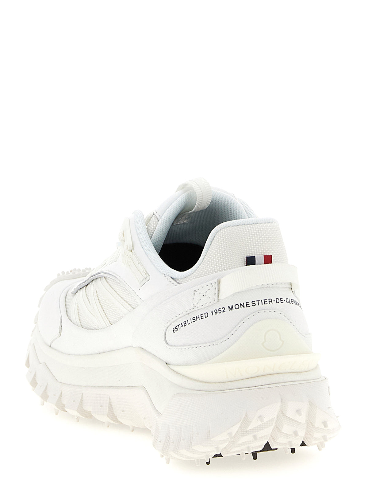 Baskets athlétiques Moncler en polyamide blanc