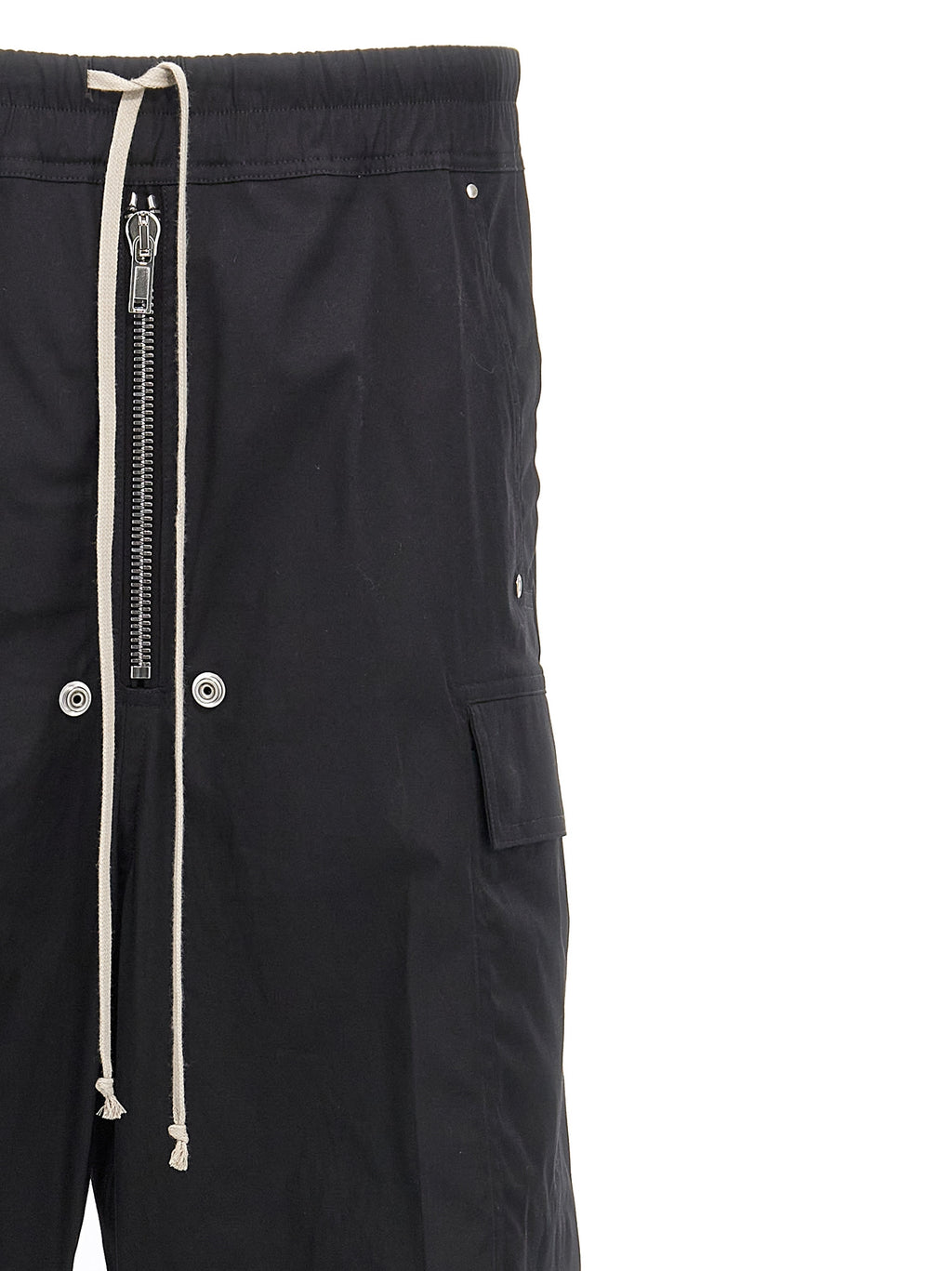 Pantalon cargo en coton noir Rick Owens