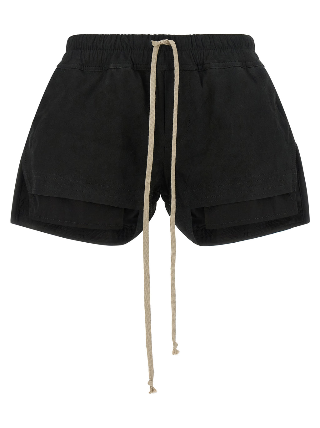 Pantalones cortos bermuda de cuero de cordero negros Rick Owens