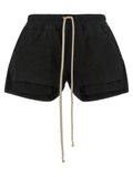 Pantalones cortos bermuda de cuero de cordero negros Rick Owens