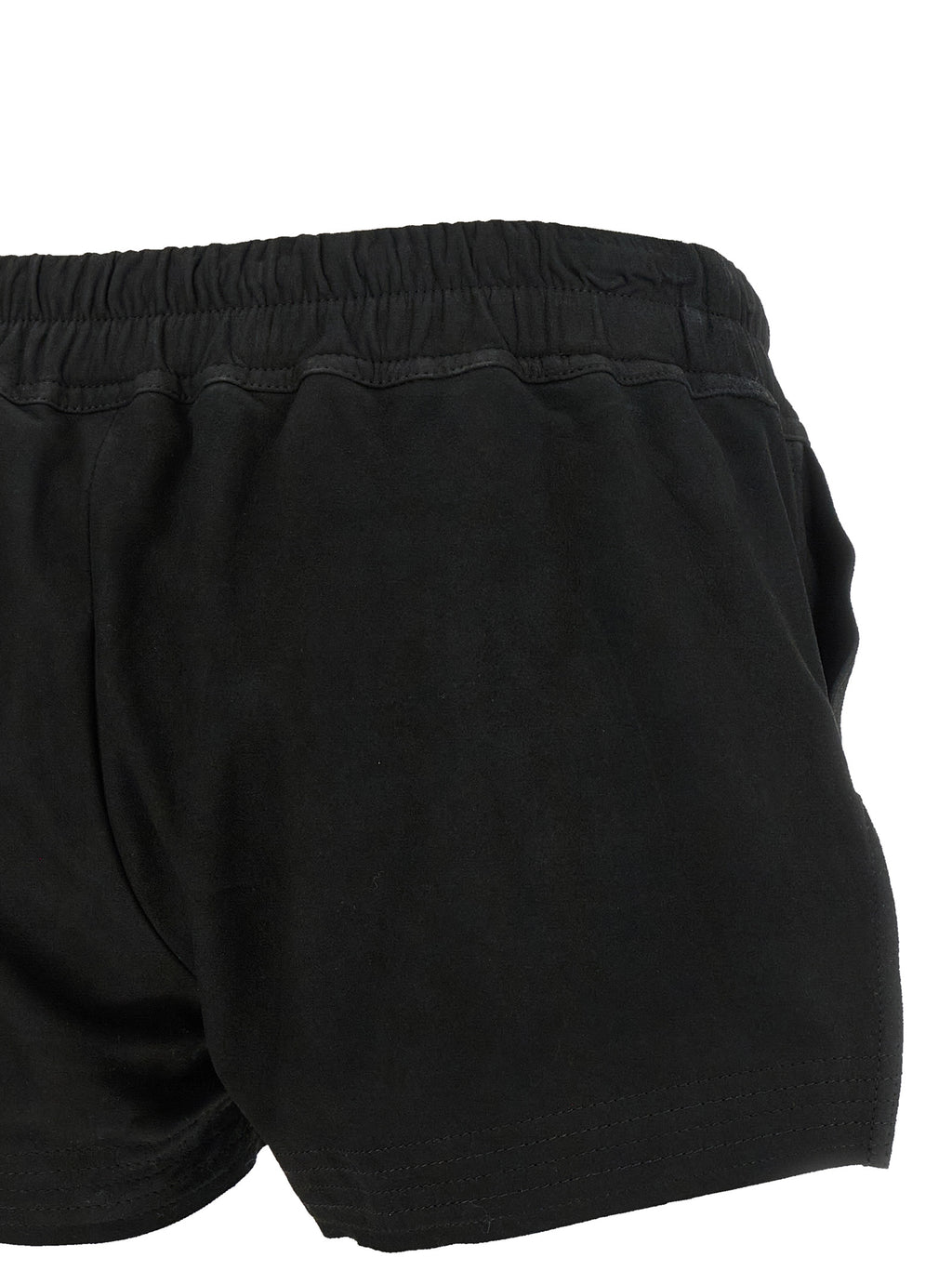 Pantalones cortos bermuda de cuero de cordero negros Rick Owens