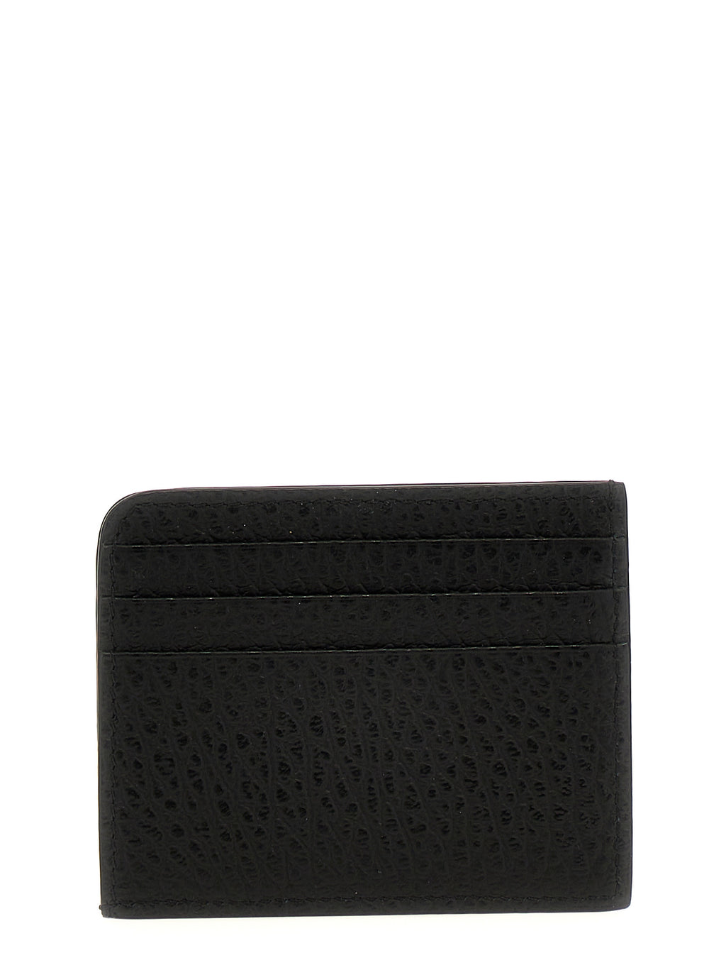 Tarjetero Maison Margiela de piel de becerro negra