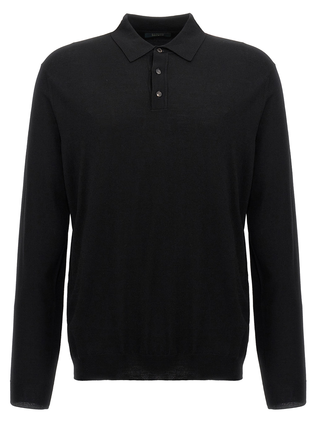 ZANONE Black Virgin Wool Polo Shirt