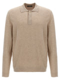 ZANONE Beige Virgin Wool Polo Shirt