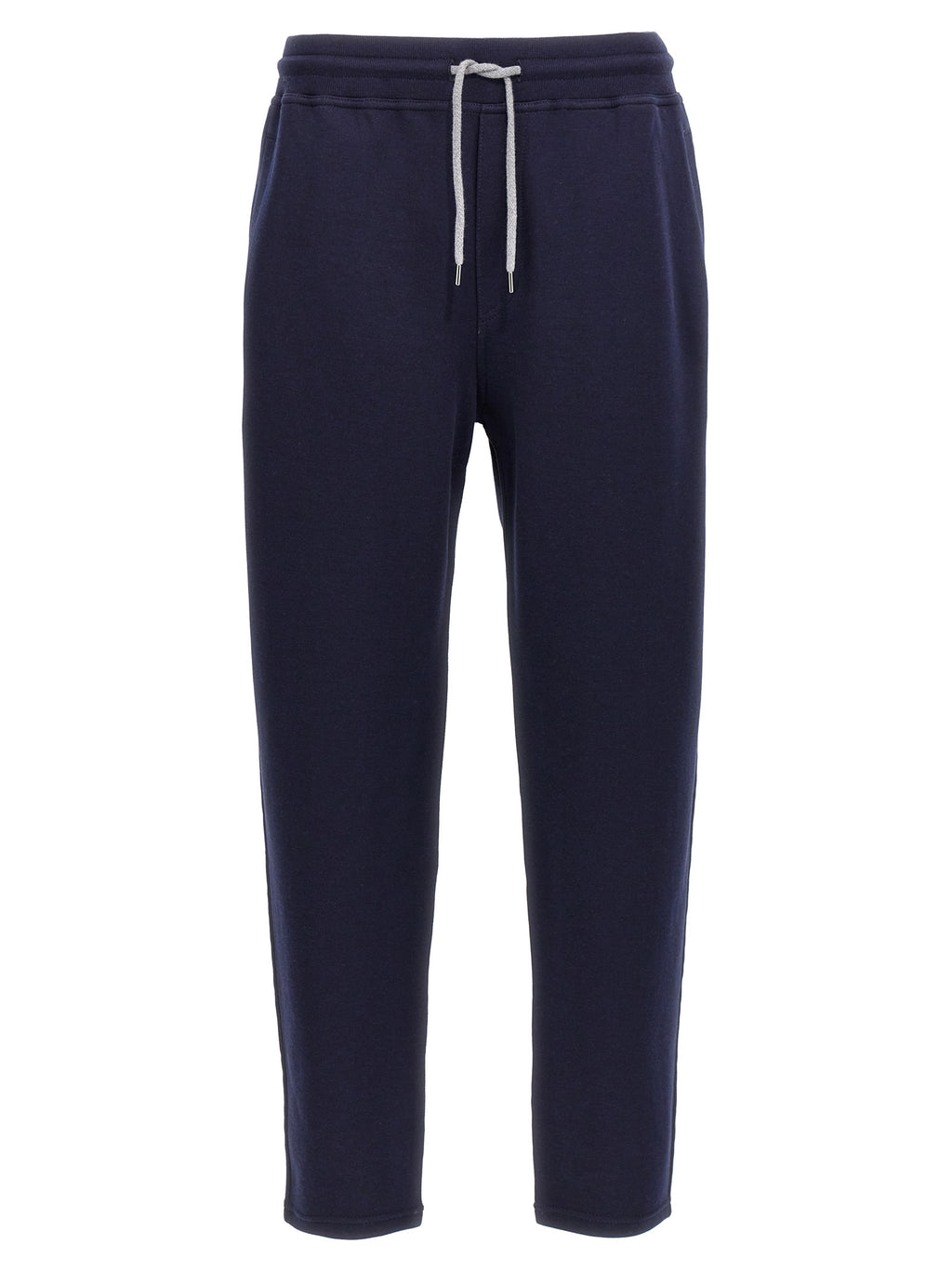 Pantalon de jogging en coton bleu Brunello Cucinelli (pantalon de sport)