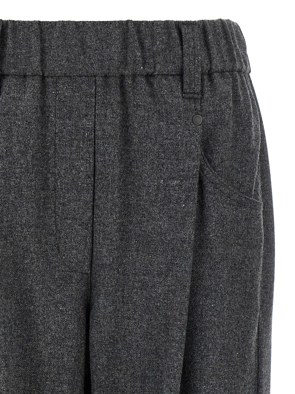 Pantalón casual Brunello Cucinelli de lana virgen gris