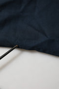 Dolce & Gabbana Blue Wool Logo Single Breasted Coat Jacket