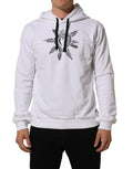 Sweat-shirt à capuche Dolce & Gabbana blanc imprimé Cœur Sacré