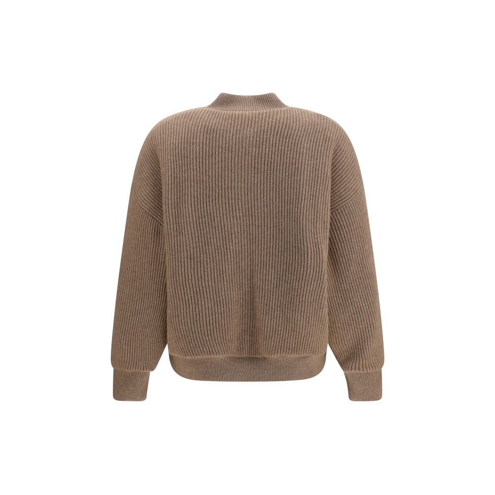 Bomber de cachemira beige de Brunello Cucinelli