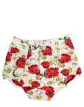 Dolce & Gabbana White Nylon Floral High Waisted Girdle Underwear