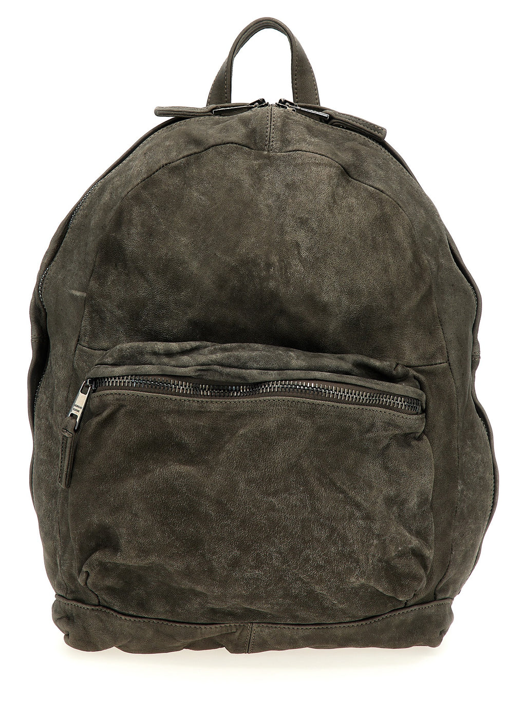 GIORGIO BRATO Gray Lamb Leather Backpack
