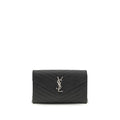 Cartera Saint Laurent de Piel de Becerro Negra Bos Taurus